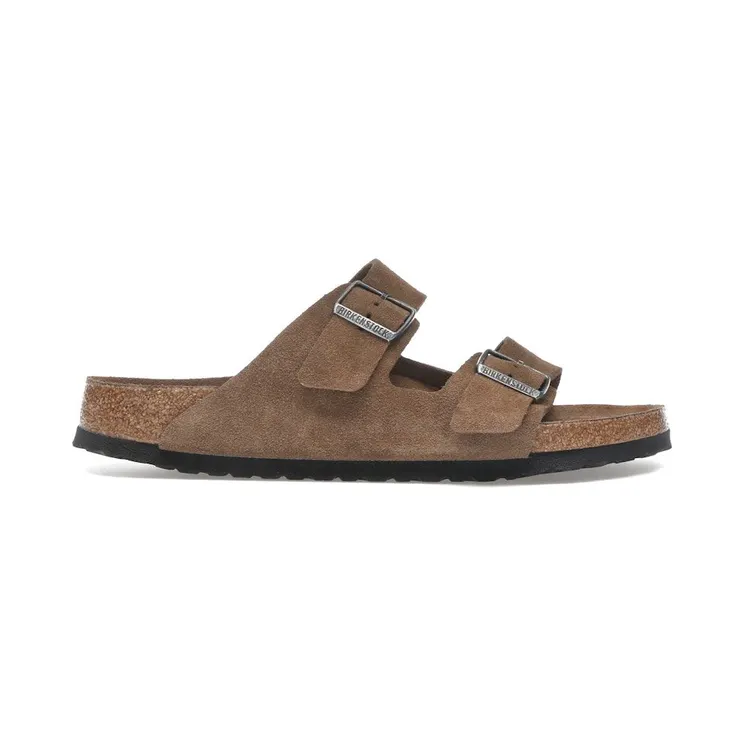 Birkenstock Arizona Soft Footbed Suede Leather Dark Tea Tonal (1030863)