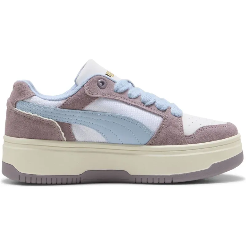 Puma Rebound Femme Memoires Sneaker Mädchen 01 – PUMA white/haute tropic/plum jam 36 für Kids, weiß, Größe 36 EU (404340)