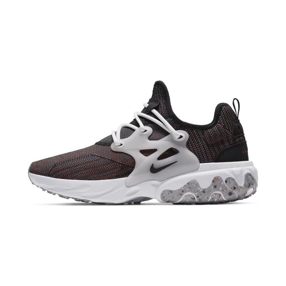 Nike React Presto Flyknit Multi Black Black/Vast Grey-Fire Pink-Black (CN1709-001)