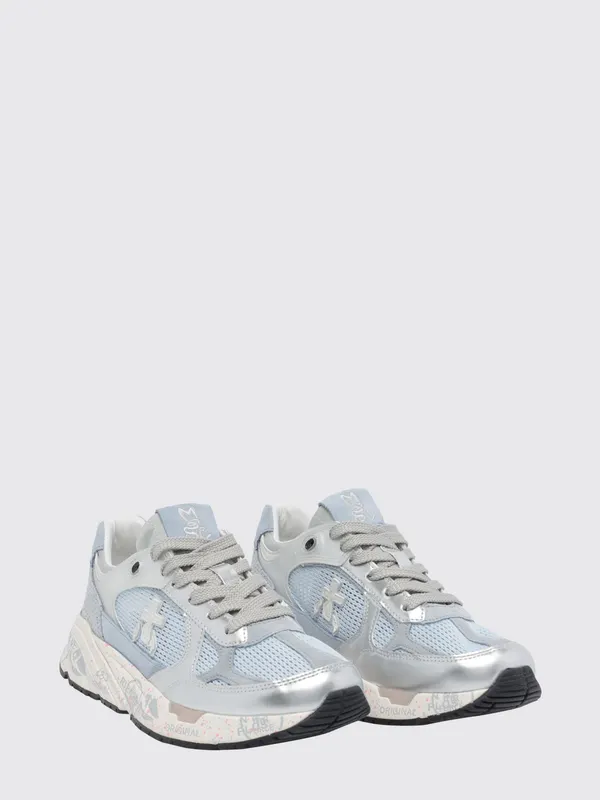 Premiata Mased Laminated Leather and Nylon Blue (MASED8205)