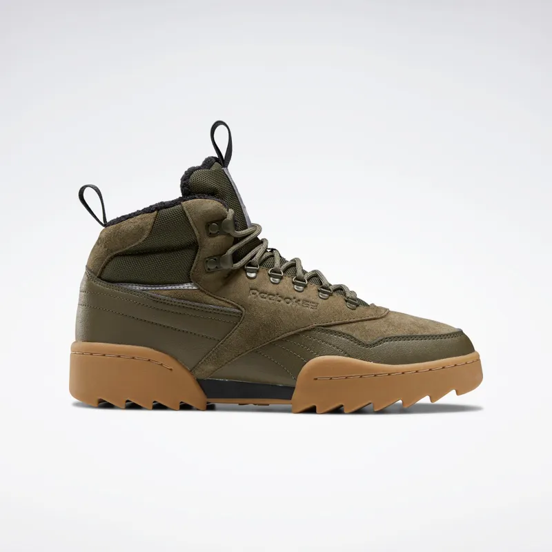 Reebok Exofit Hi Plus Ripple Army Green / Black / Reebok Rubber Gum-04 (FZ1220)