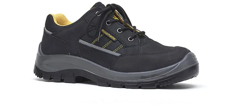 Rouchette sneaker Black/Yellow (chaussure-boston-noir)