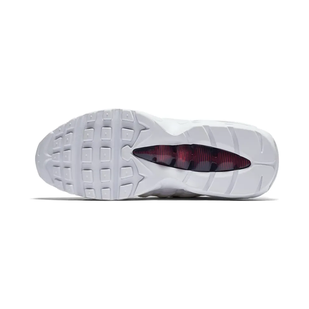 Nike Air Max 95 Satin Terry (W) White/White-Blackened Blue-Red Crush (AA1103-100)