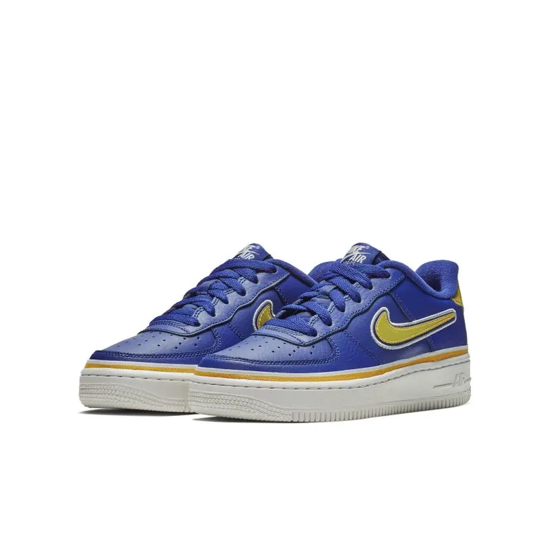 Nike Air Force 1 Low NBA Warriors (GS) Deep Royal Blue/University Gold-Off White (AR0734-400)