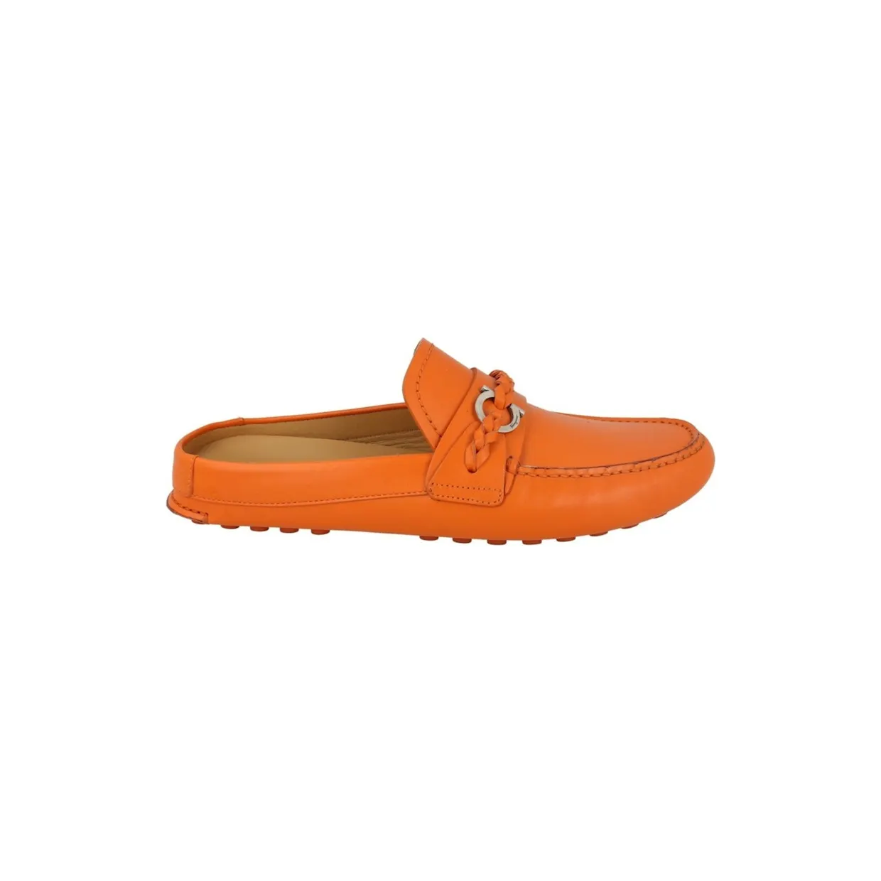 Ferragamo Grand Leather Slides Orange (021169-758355-M)