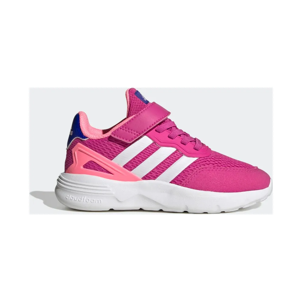 Adidas Nebzed Lifestyle Running Elastic Lace Top Strap Lucid Fuchsia / Cloud White / Cloud White (HQ6148)