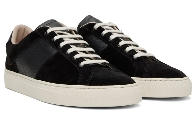 Common Projects Black Winter Achilles Sneakers (ARTICLE 2341) (4)