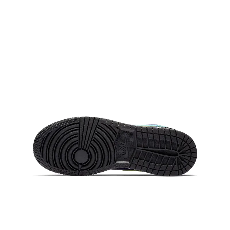 Jordan 1 Low Black Court Purple Turbo Green (GS) Black/White-Court Purple-Turbo Green (553560-035)