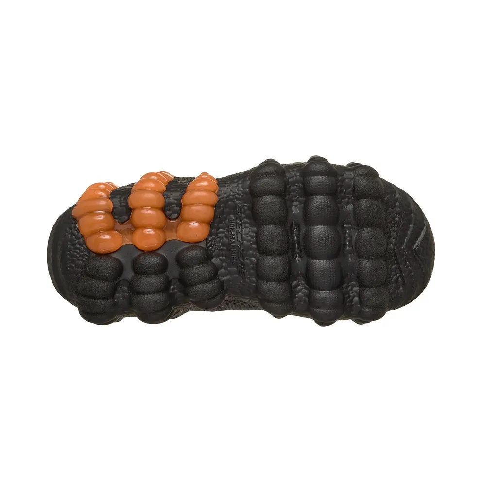 Skechers S-Lights: Skech-O-Saurus Lights 2.0 Sneaker Houtskool/Orange