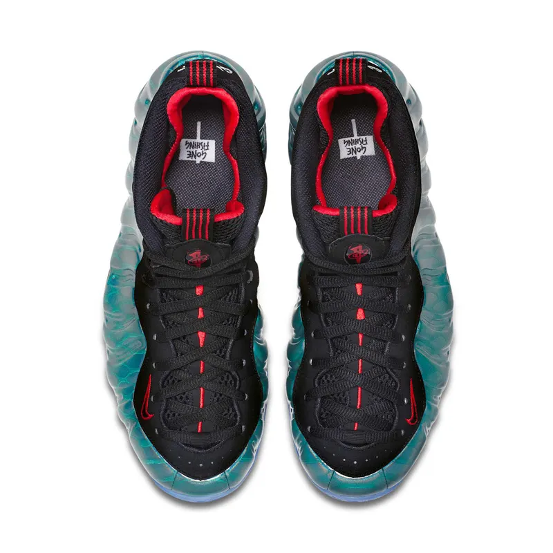 Nike Air Foamposite One Gone Fishing Dark Emerald/Challenge Red-Black (575420-300)