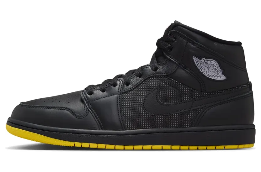 Air Jordan 1 Mid – Comic – “Black / Opti Yellow / Silver” (IO2052-001)