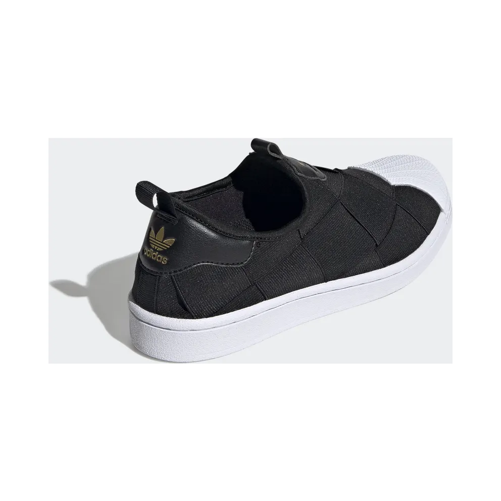 adidas Superstar Slip-On Core Black Cloud White Pink (W) Core Black/Cloud White/Gold Metallic (FV3187)