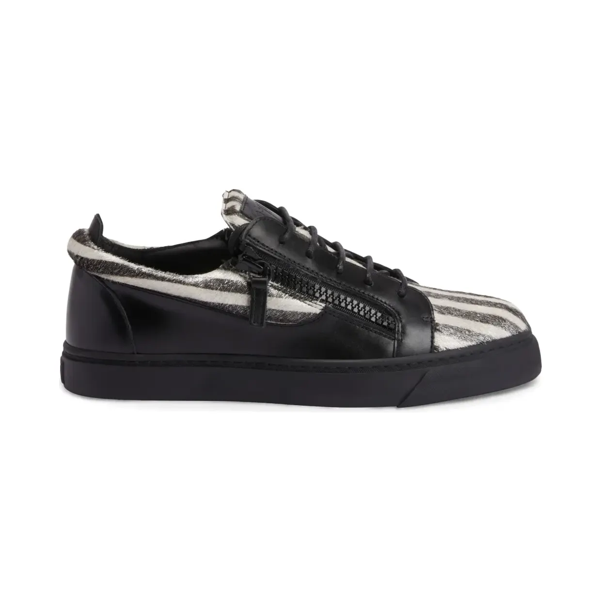 Giuseppe Zanotti Frankie mit doppeltem Reißverschluss “Black” (RU00129K45)