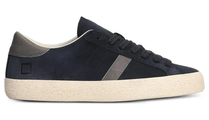 D.A.T.E. Hill Sneakers aus Wildleder – Blau (M451HLSDBL)