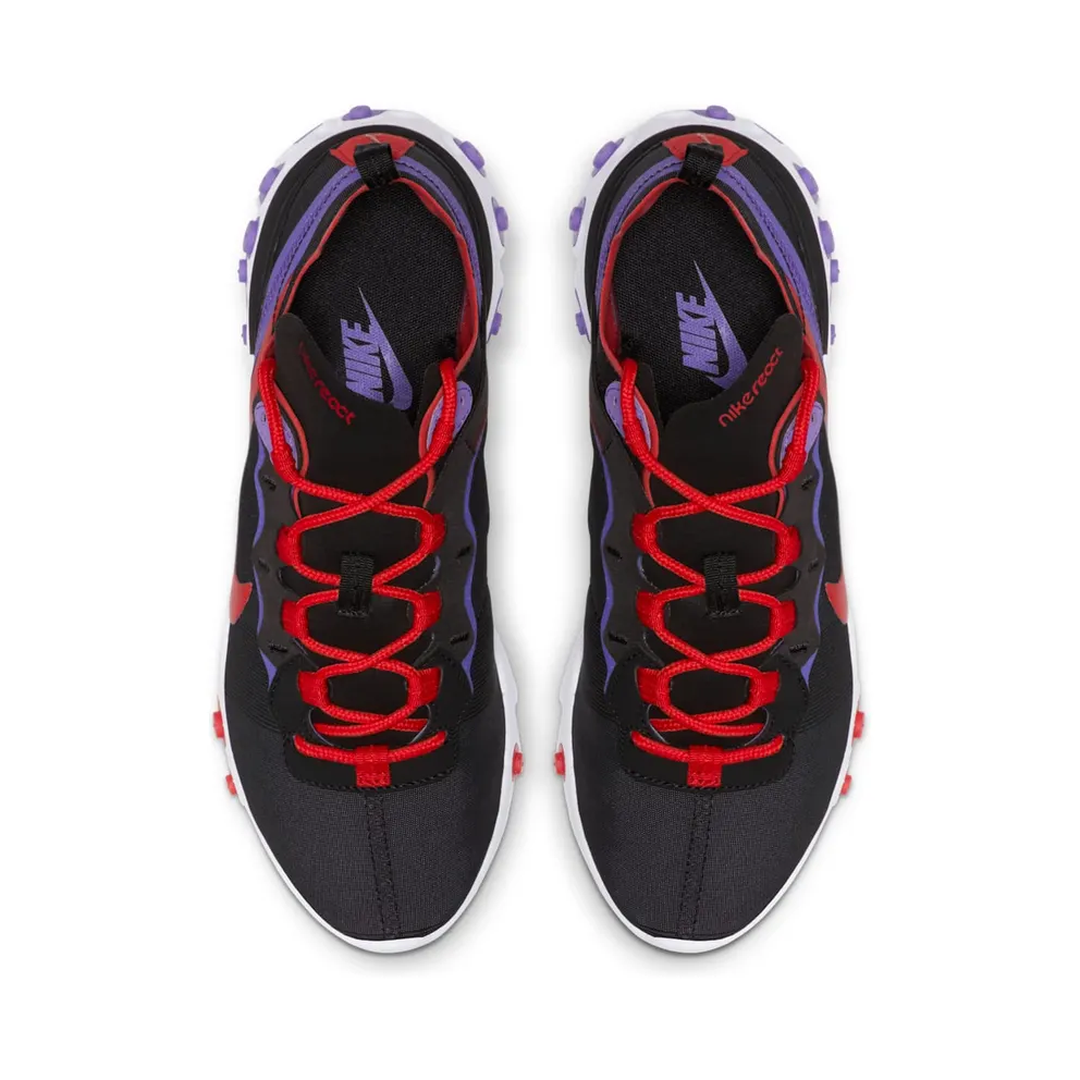 Nike React Element 55 Black University Red (W) Black/University Red/Purple (CQ9903-001)