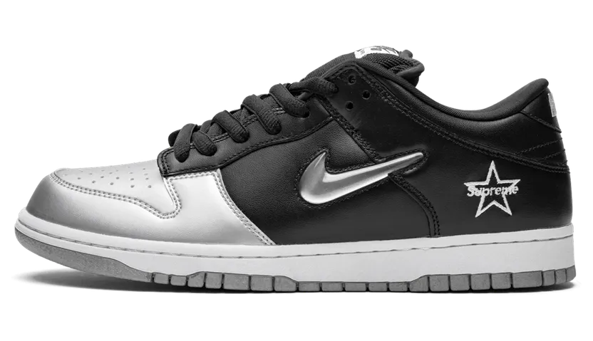 Nike SB Dunk Low Supreme – Black Silver (CK3480-001)