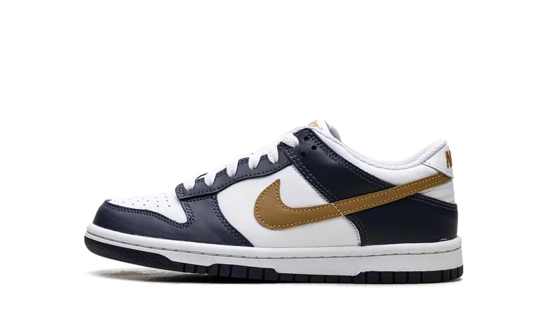 Nike Dunk Low GS “Midnight Navy Wheat” (FB9109-111)