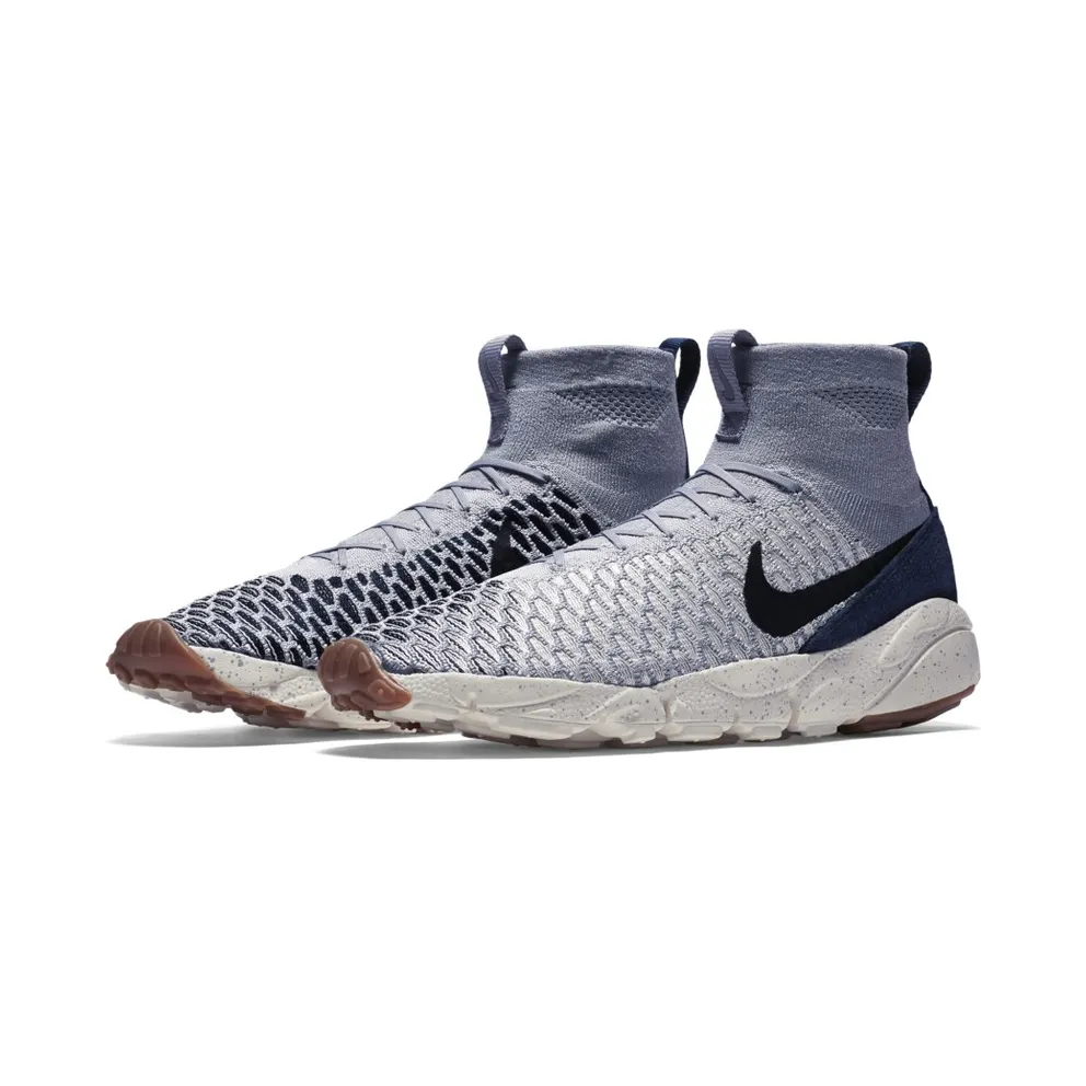Nike Air Footscape Magista Flyknit Wolf Grey Dark Obsidian Wolf Grey/Black-Sail-Dark Obsidian (816560-001)