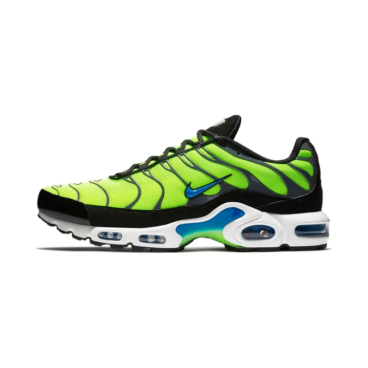 Nike Air Max Plus Scream Green “Volt / Black / Dark Grey / Photo Blue” (852630-700)