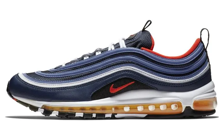 Nike Air Max 97 Midnight Navy Habanero Red