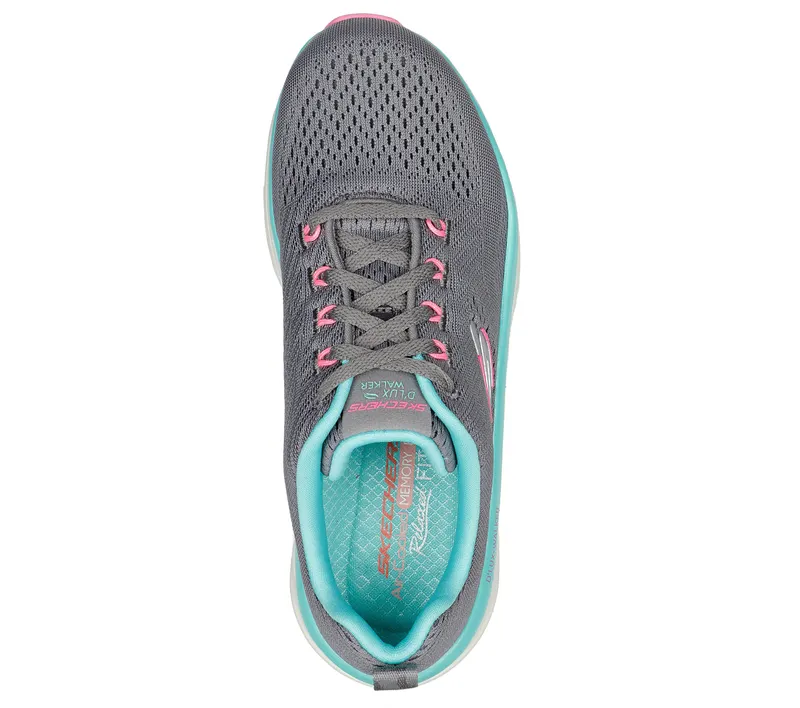 Skechers Relaxed Fit: D’Lux Walker – Fresh Finesse – Grey / Multi (149368 GMLT)