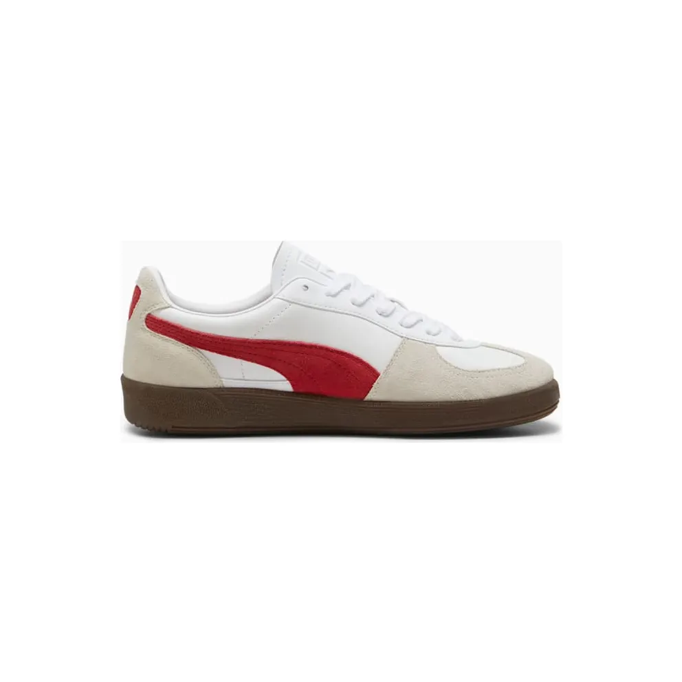 Puma Palermo “White Vapor Gray Club Red” (396464-05)