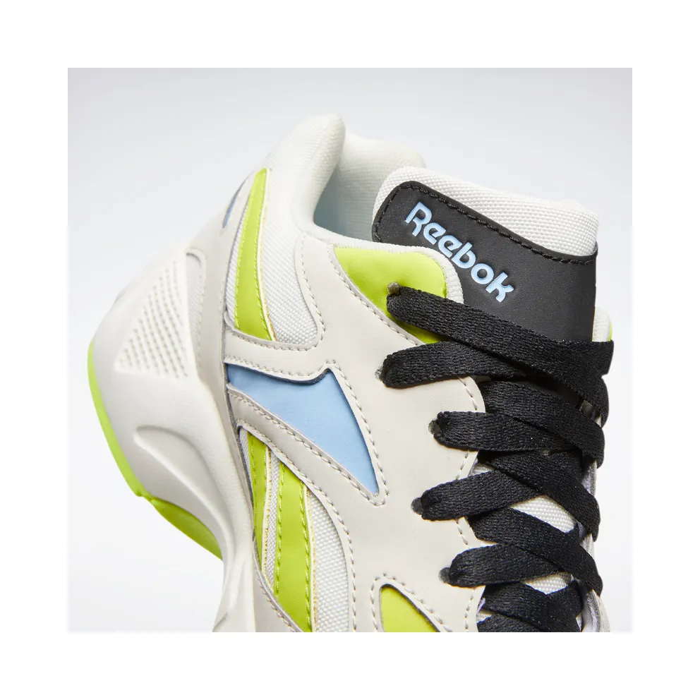 Reebok Aztrek 96 Shoes Stucco / Fluid Blue / Semi Solar Yellow