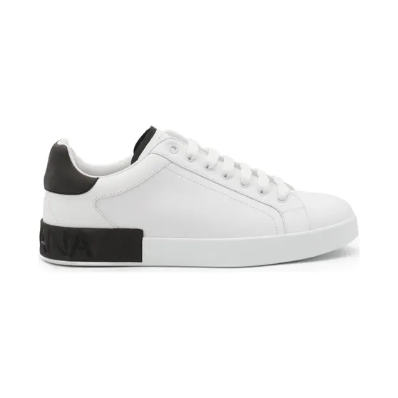 Dolce & Gabbana Dolce & Gabbana Portofino leren met vlakken “White” (CS2278AF218)