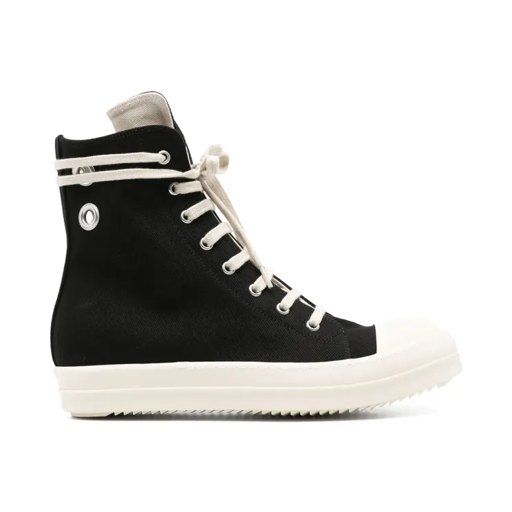 Rick Owens Drkshdw High-Top-Sneakers mit Ösendetail “Black” (DU01E3800DOES1)