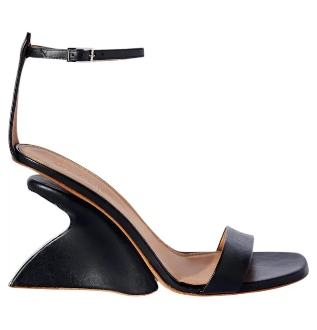 OFF-WHITE Jug Wedge Sandal Black (OWIH058S24LEA0011010)