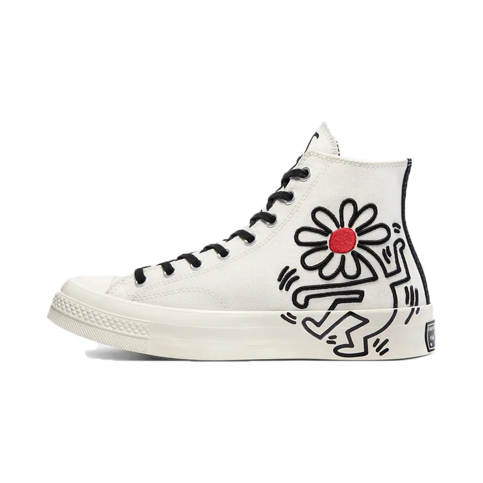 Converse Converse x Keith Haring Chuck 70 High Top Egret/Black/Red (171858C)