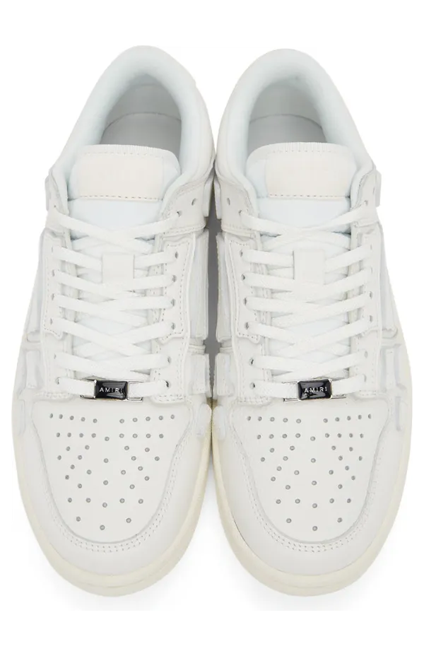 AMIRI White Skel Top Low Sneakers (PS22MFS003-194) (5)