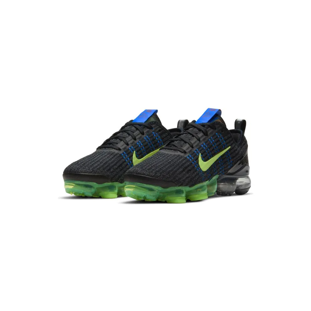 Nike Air VaporMax Flyknit 3 Black Blue Volt (GS) (DD9718-001)