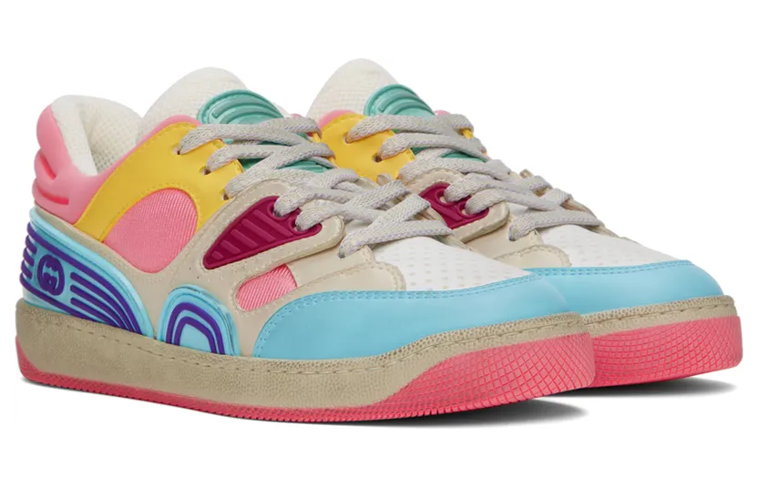 Gucci Multicolor Basket Sneakers (700291 2SHW0) (4)