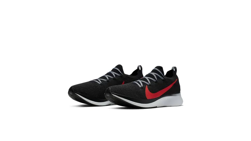 Nike Zoom Fly Flyknit Black Black Obsidian Mist Pure Platinum Bright Crimson (AR4561-005)