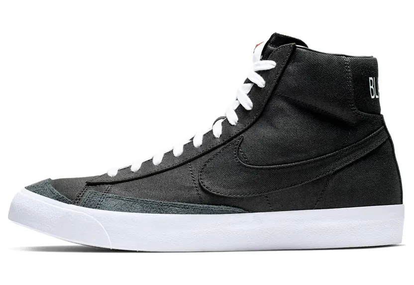 Nike Blazer Mid 77 Canvas Black Black/White (CD8238-001)