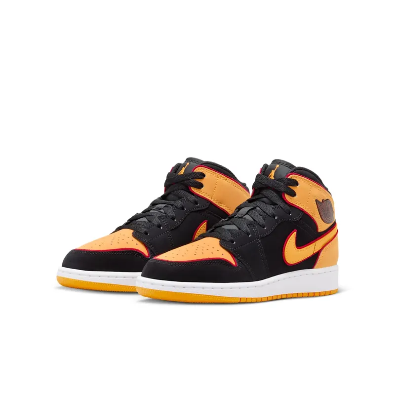 Jordan 1 Mid SE Black Vivid Orange (FJ4924-008)