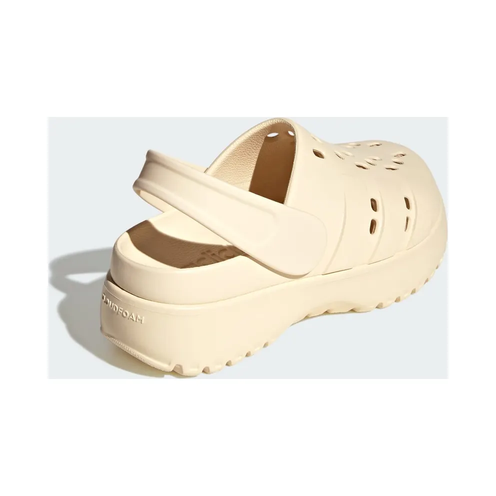 Adidas adilette Platform Clogs Wonder White / Wonder White / Wonder White (JP7159)