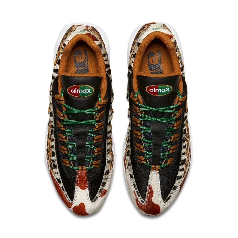Nike Air Max 95 Atmos Animal Pack 2.0 (2018 Animal Print Box) Pony/Sport Red-Black-Classic Green (AQ0929-200)