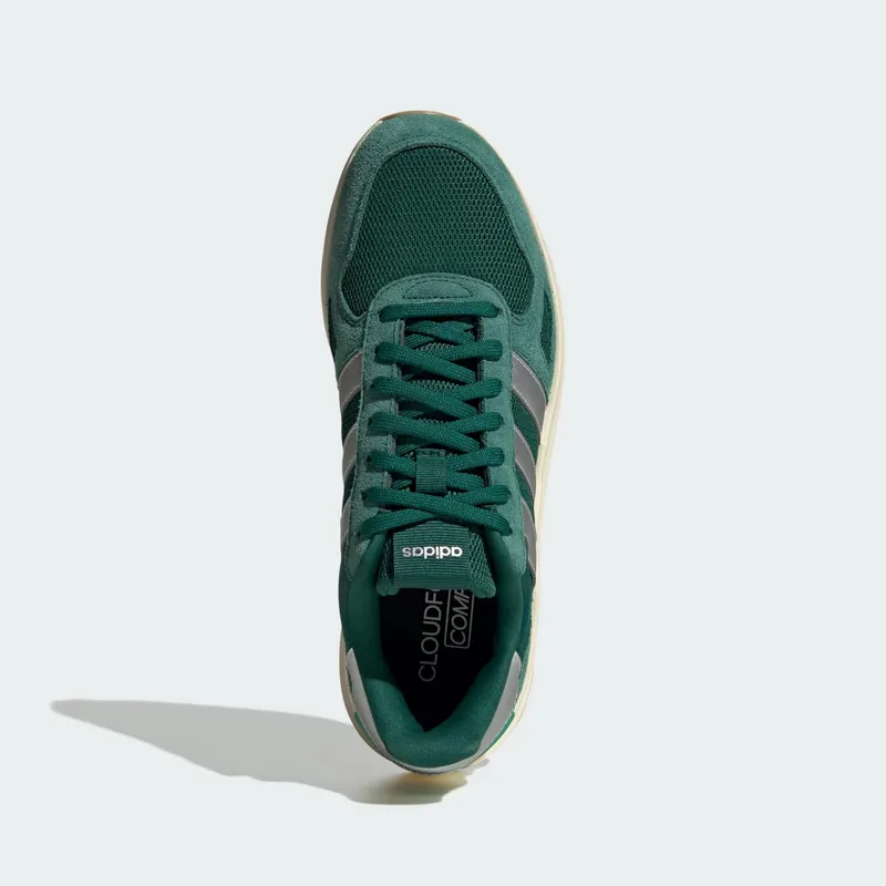 Adidas Run 84 “Collegiate Green / Silver Metallic / Warm Vanilla” (JR7474)