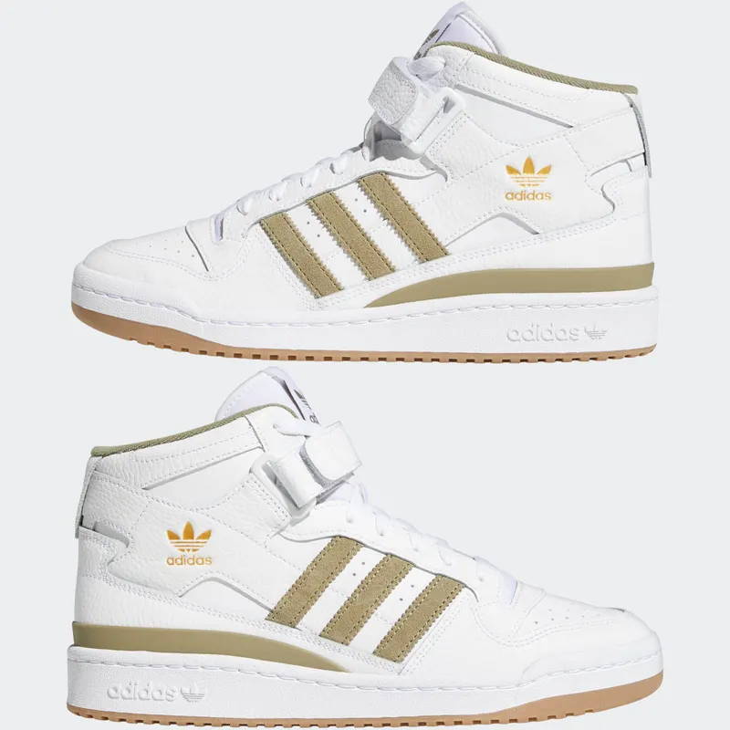 Adidas Forum Mid Cloud White / Orbit Green / Gum (GY5821)