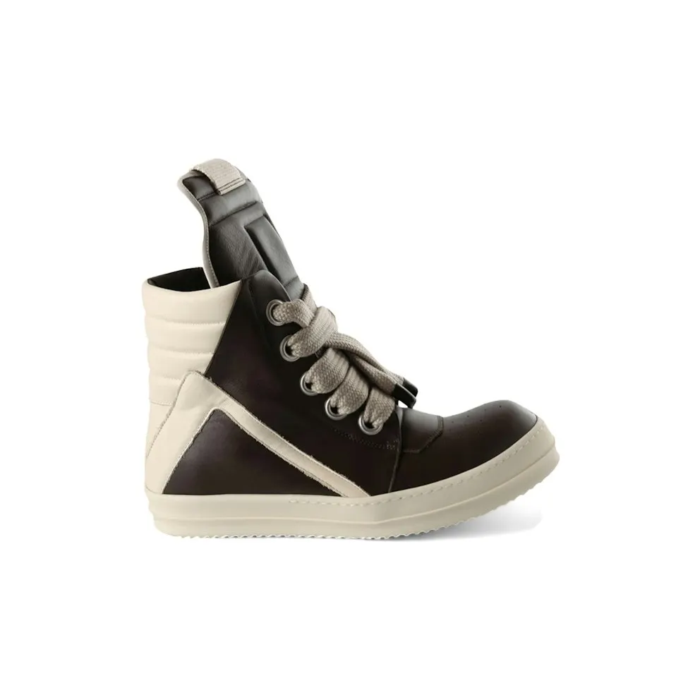 Rick Owens Jumbolace Geobasket Sneaker Macassar Milk (RU01F2898-LCOW2-5311)