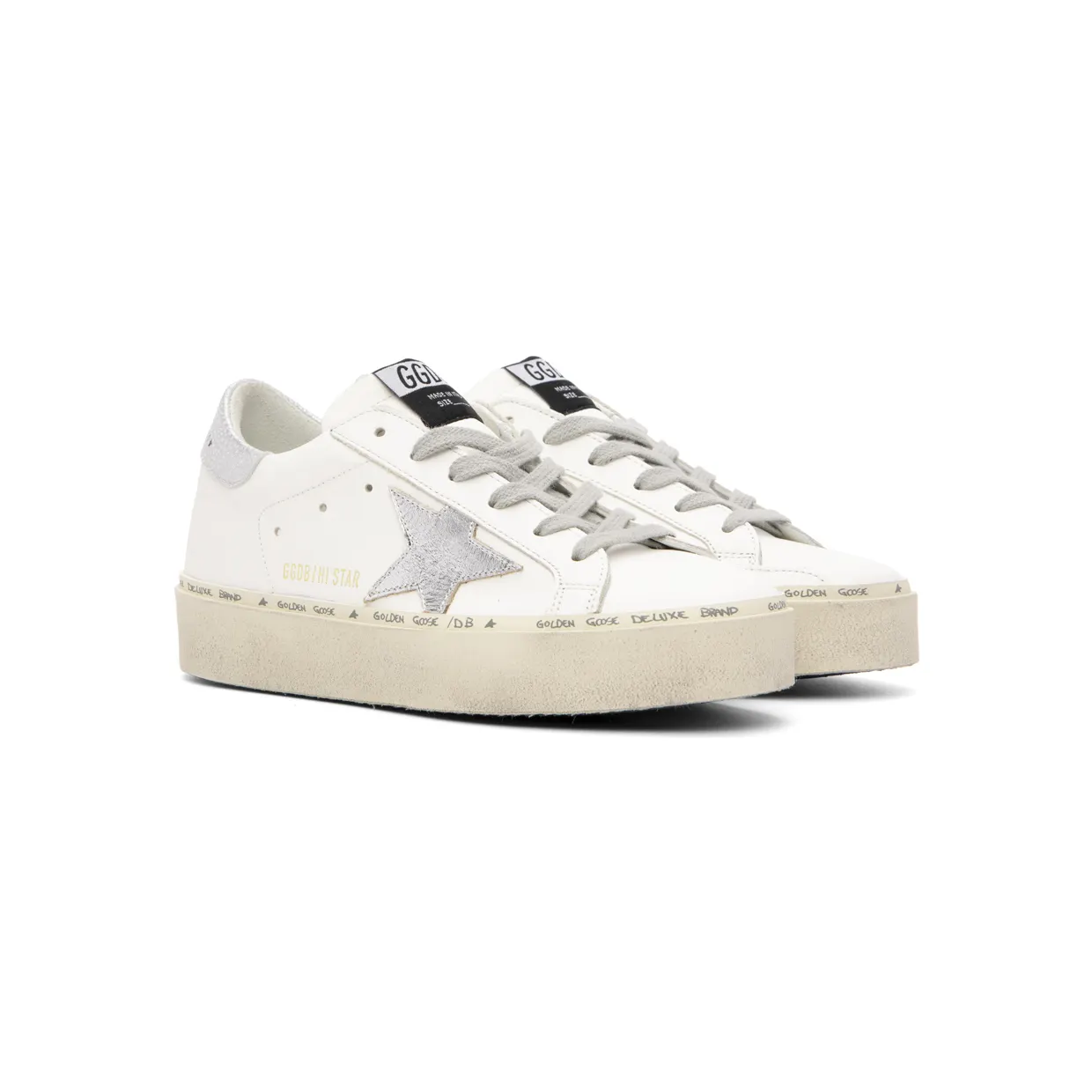 Golden Goose White & Silver Super-Star Classic Sneakers (GWF00118.F000329.80185) (4)