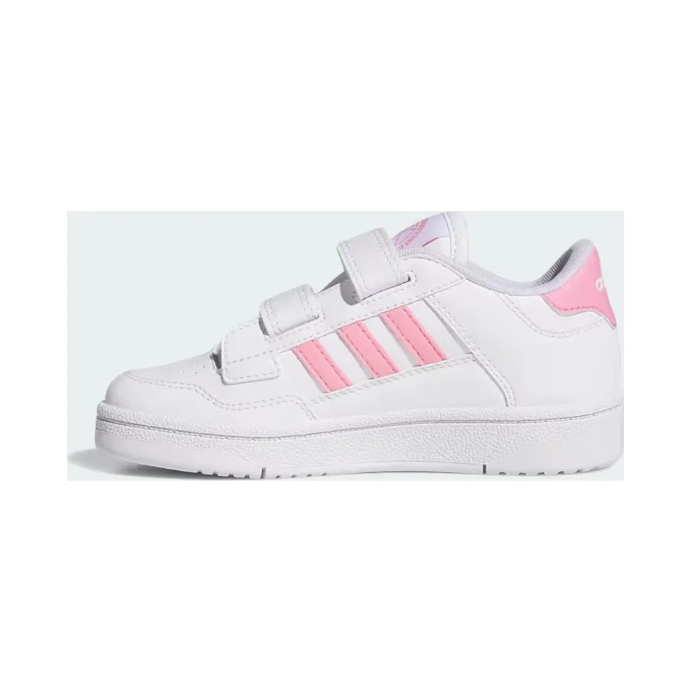 adidas Rapid Court Shoes Kids “Cloud White / Bliss Pink / Cloud White” (JS4768)