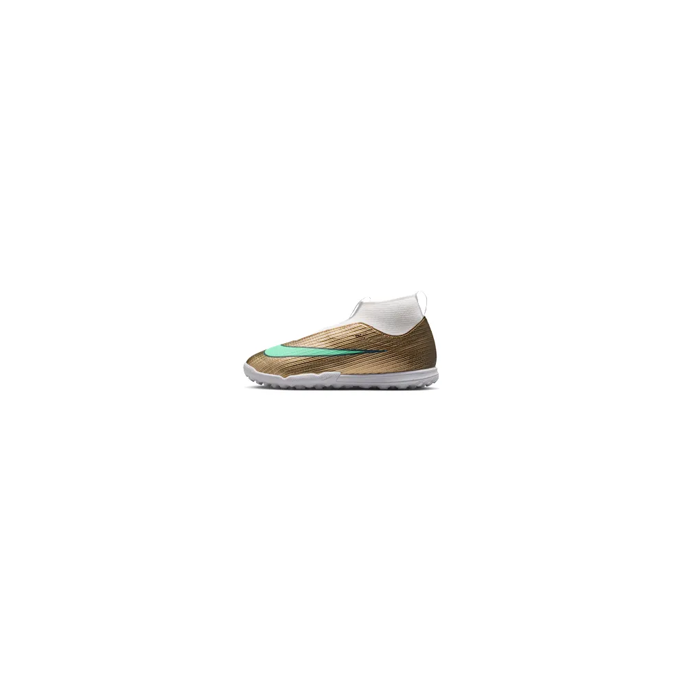 Nike Jr Mercurial Superfly 11 Academy ‘Kylian Mbappé’ ‘ Multi-Ground High-Top “Metallic Gold/Green Glow” (IV5817-701)