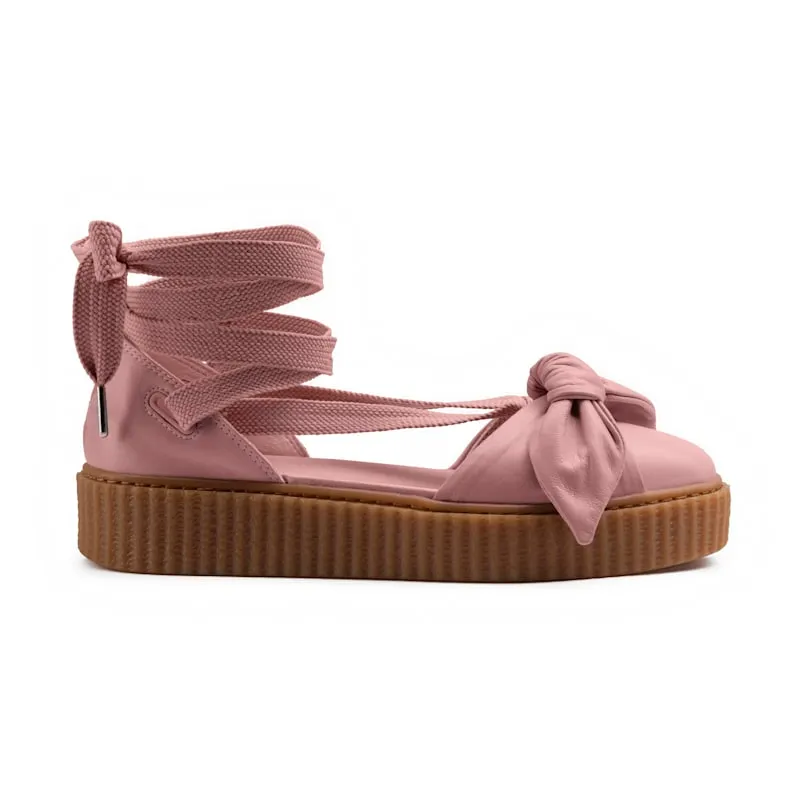 Puma Bow Creeper Sandal Rihanna Fenty Silver Pink (W) Silver Pink/Silver Pink-Oatmeal (365794-01)