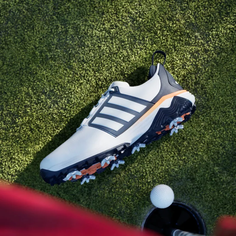 Adidas ADIPOWER 26 Golf Shoes Cloud White / Collegiate Navy / Lucid Orange (JP8403)