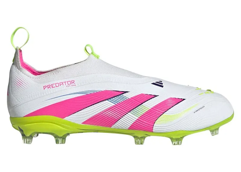 adidas Predator Elite Laceless FG Cloud White Lucid Pink Lucid Lemon (ID3746)