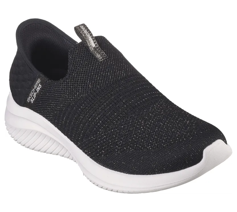 Skechers Slip-ins: Ultra Flex 3.0 Glitter Me Black / Gold “Black” (149591 Bkgd) (149591BKGD)