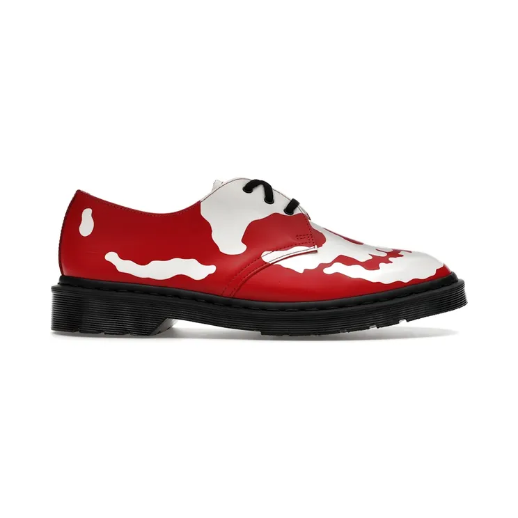Dr. Martens 1461 3-Eye Shoe Supreme Skull Red White (42936600)
